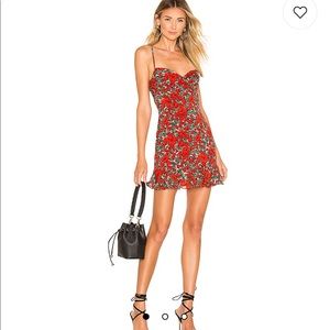 Never Worn Hadley Cami Dress in Red Floral